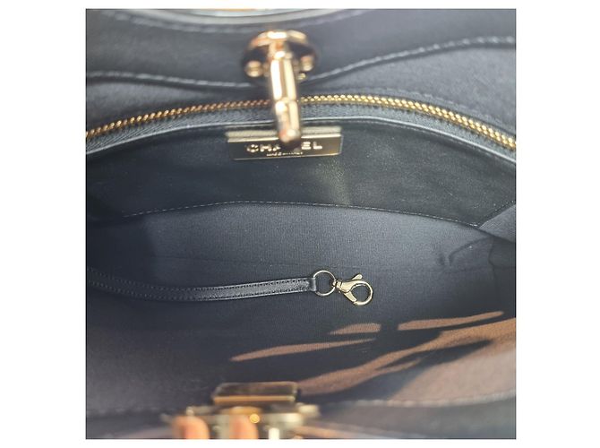 Chanel Zweifarbige Mini-Tasche Schwarz - Ansicht 9