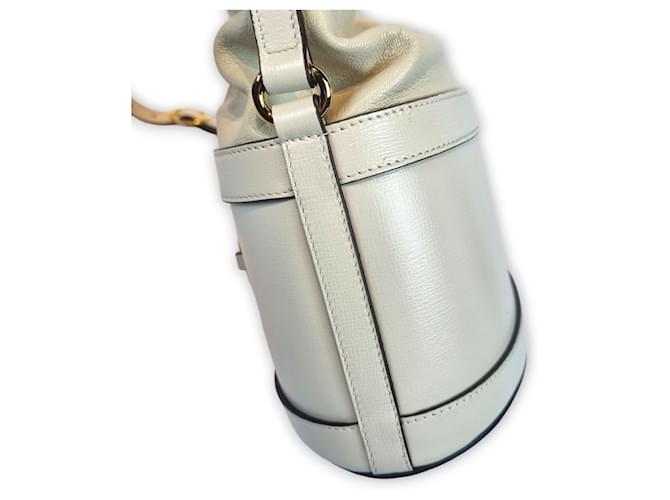 Gucci Borsa a tracolla a secchiello Horsebit Bianco - vista 6