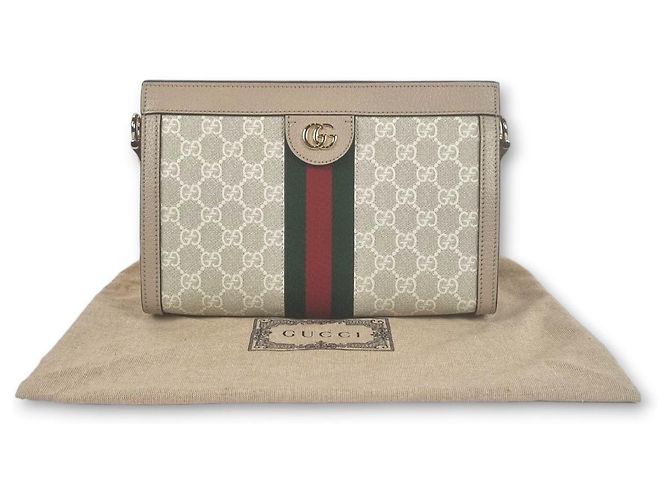 Gucci Borsa a Spalla Ophidia GG Piccola Bianco - vista 10
