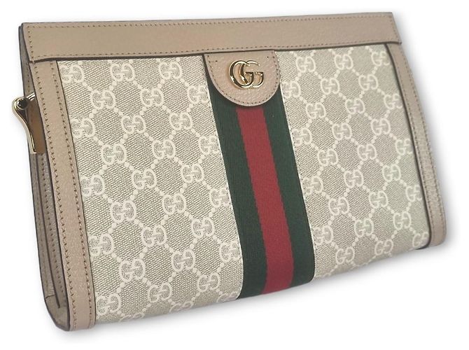 Gucci Borsa a Spalla Ophidia GG Piccola Bianco - vista 3