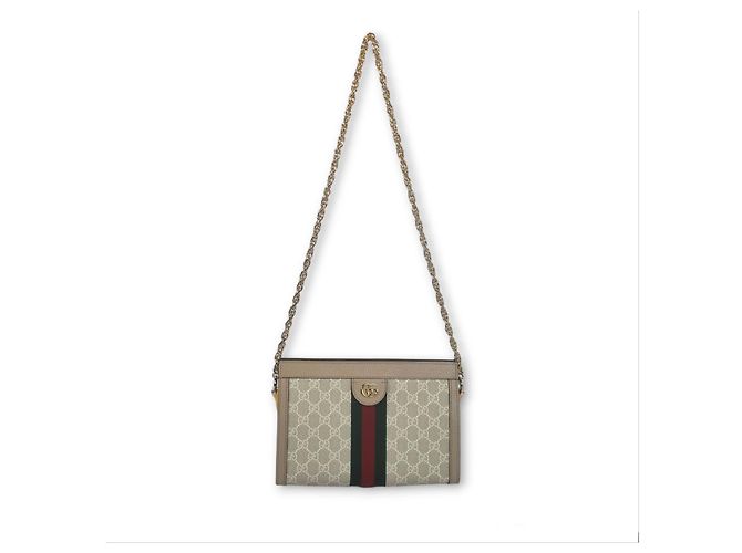 Gucci Borsa a Spalla Ophidia GG Piccola Bianco - vista 4