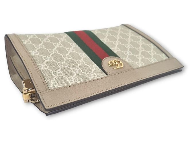 Gucci Borsa a Spalla Ophidia GG Piccola Bianco - vista 5