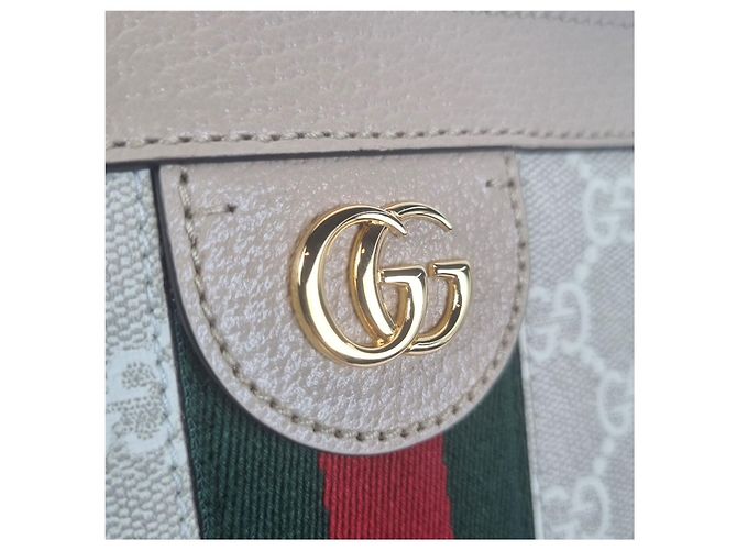 Gucci Borsa a Spalla Ophidia GG Piccola Bianco - vista 8