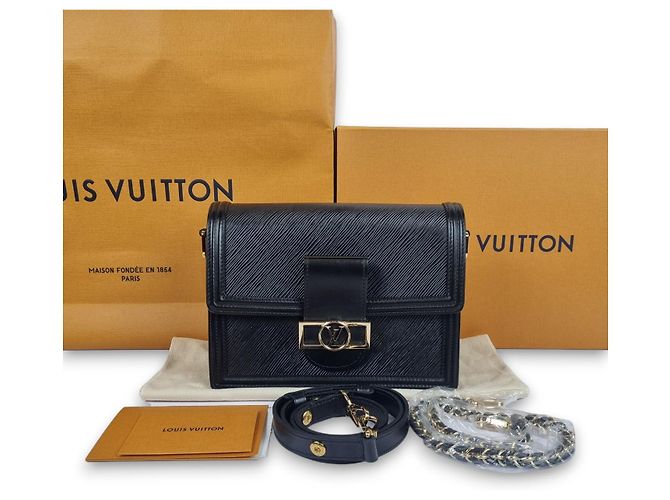 Louis Vuitton Epi Dauphine MM Nero - vista 11