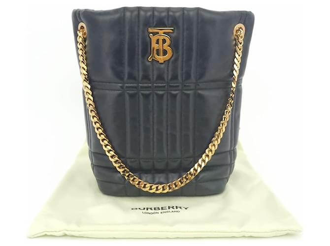 Burberry Borsa a secchiello piccola Lola Nero - vista 10