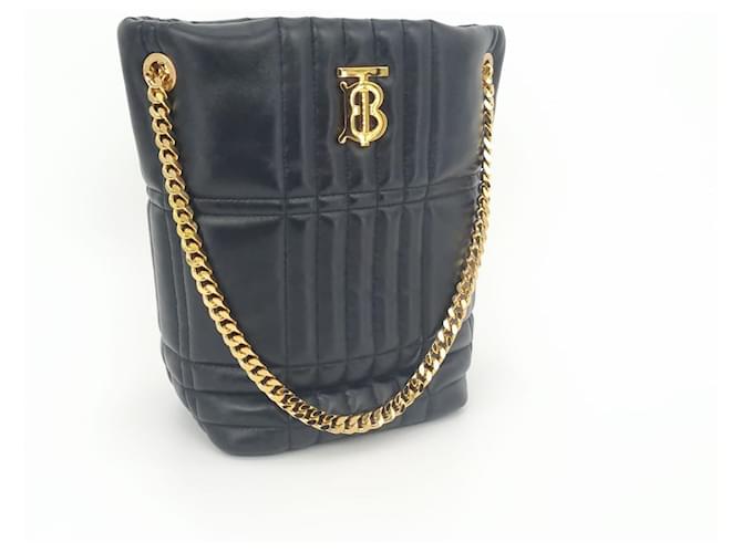 Burberry Borsa a secchiello piccola Lola Nero - vista 2