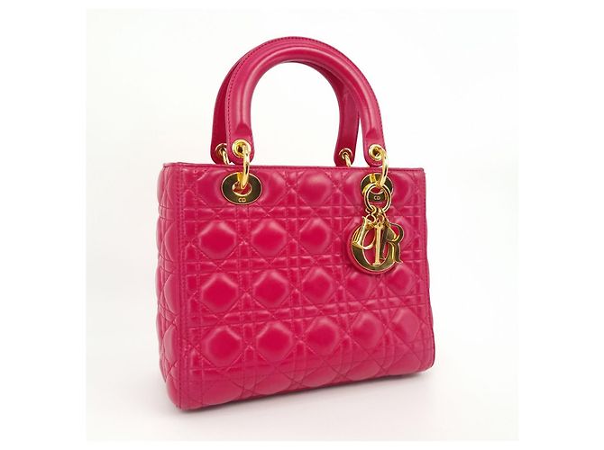 Lady Dior Mittel Rosa Pink - Ansicht 3