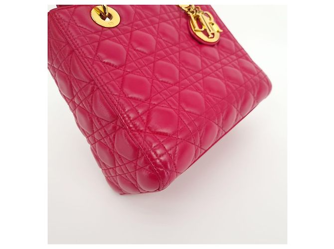 Lady Dior Mittel Rosa Pink - Ansicht 4