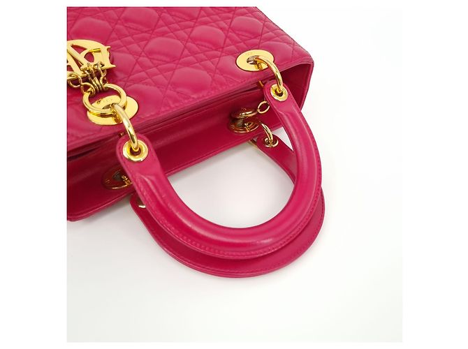 Lady Dior Mittel Rosa Pink - Ansicht 7