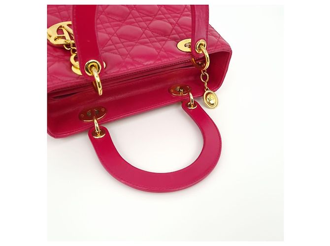 Lady Dior Mittel Rosa Pink - Ansicht 8