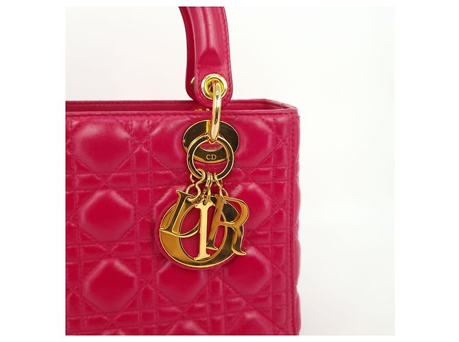 Lady Dior Mittel Rosa Pink - Ansicht 9