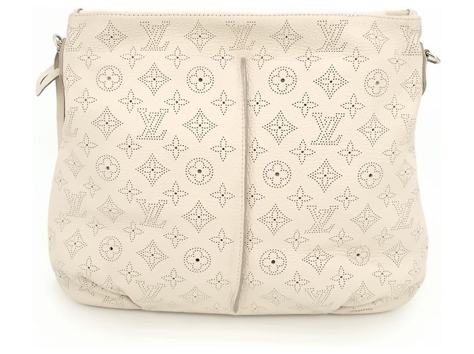 Louis Vuitton Mahina Leder Selene PM Tote Bag Weiß - Ansicht 2