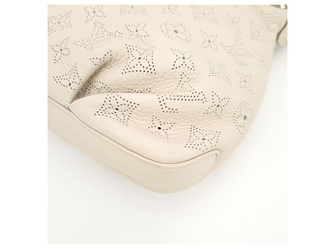 Louis Vuitton Mahina Leder Selene PM Tote Bag Weiß - Ansicht 4