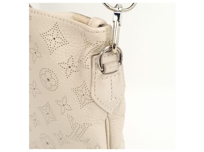 Louis Vuitton Mahina Leder Selene PM Tote Bag Weiß - Ansicht 7