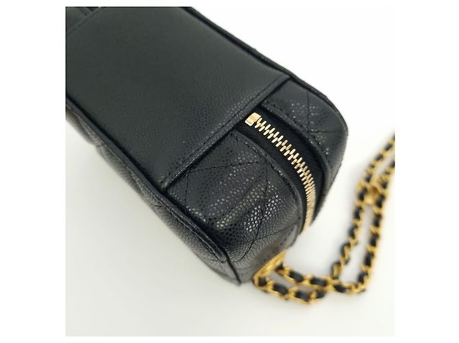 Chanel Borsa per fotocamera Caviar Small Nero - vista 10