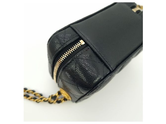 Chanel Borsa per fotocamera Caviar Small Nero - vista 9