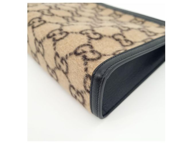 Gucci Clutch in lana Marrone - vista 6