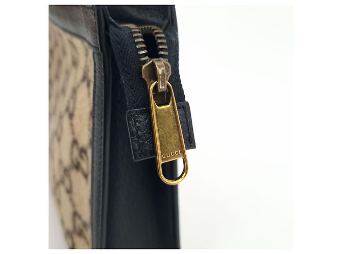 Gucci Clutch in lana Marrone - vista 8