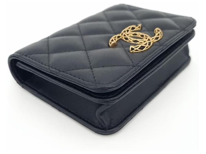Chanel Borsa a tracolla mini con patta e catena Nero - vista 4