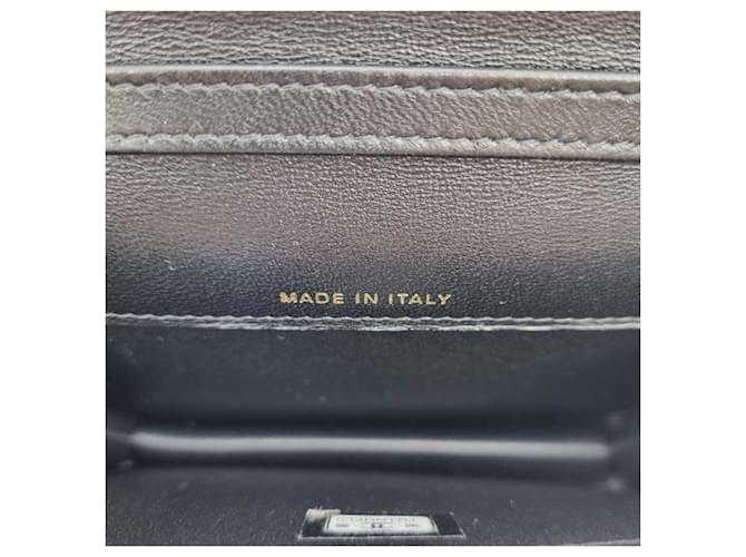 Chanel Borsa a tracolla mini con patta e catena Nero - vista 7