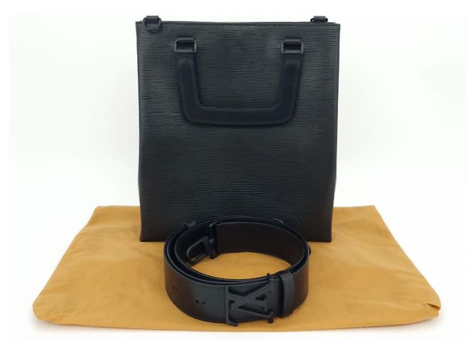 Louis Vuitton Sacca Piatta Epi Nero - vista 12