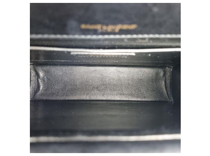 Saint Laurent Borsa a Spalla Shylpis Medium Chain Nero - vista 10