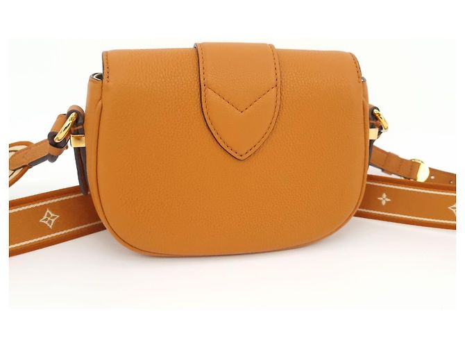Borsa a tracolla Louis Vuitton Pont-Neuf Soft Sienna Dore Marrone - vista 2