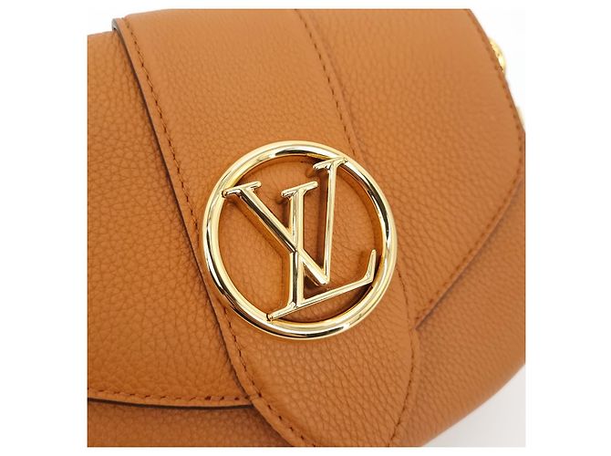 Borsa a tracolla Louis Vuitton Pont-Neuf Soft Sienna Dore Marrone - vista 4