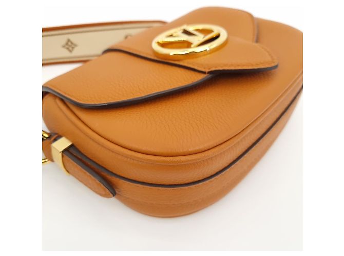 Borsa a tracolla Louis Vuitton Pont-Neuf Soft Sienna Dore Marrone - vista 5