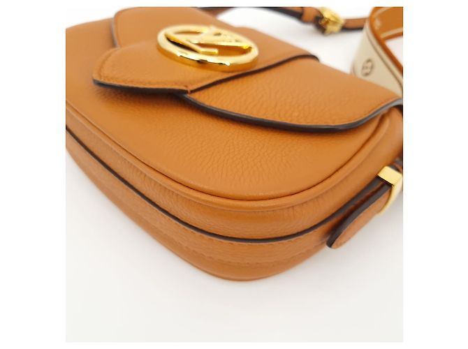 Borsa a tracolla Louis Vuitton Pont-Neuf Soft Sienna Dore Marrone - vista 6