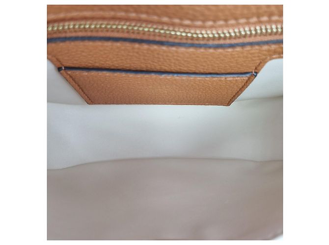 Borsa a tracolla Louis Vuitton Pont-Neuf Soft Sienna Dore Marrone - vista 9