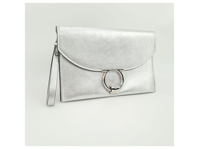 Clutch Mago Salvatore Ferragamo Argento - vista 2