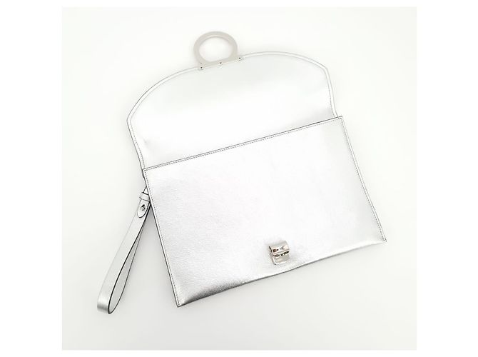 Clutch Mago Salvatore Ferragamo Argento - vista 8