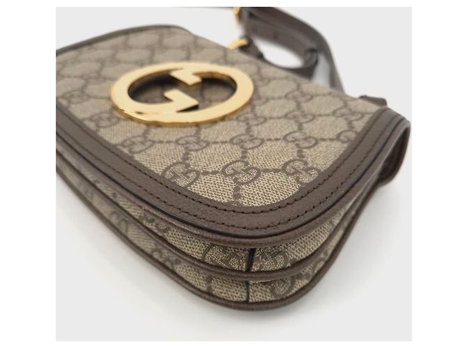 Gucci Mini borsa a spalla Blondie Marrone - vista 4