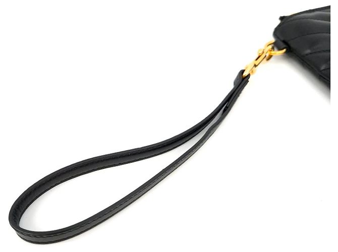 Saint Laurent Clutch Media Nero - vista 4