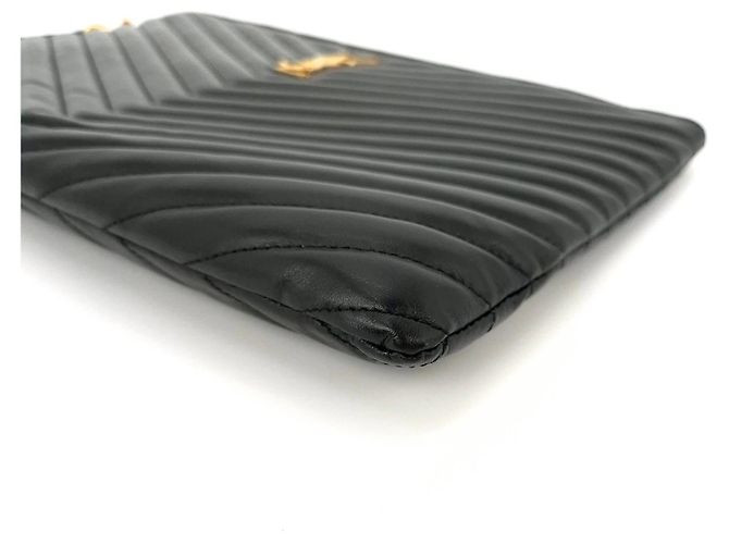 Saint Laurent Clutch Media Nero - vista 7