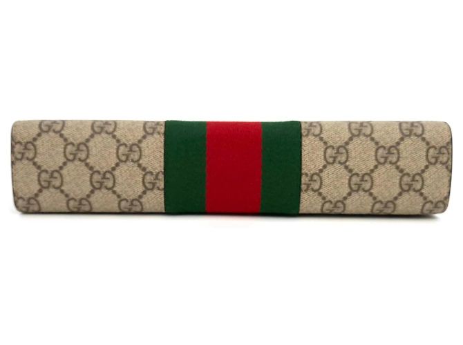 Gucci Clutch GG Supreme Marrone - vista 8