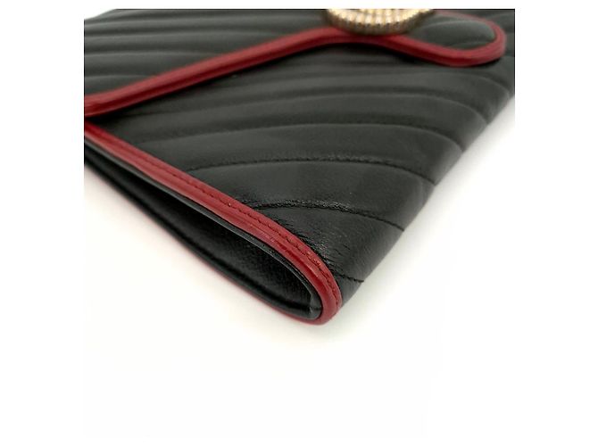 Gucci Clutch GG Marmont Matelassé Nero - vista 5