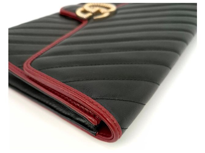 Gucci Clutch GG Marmont Matelassé Nero - vista 7