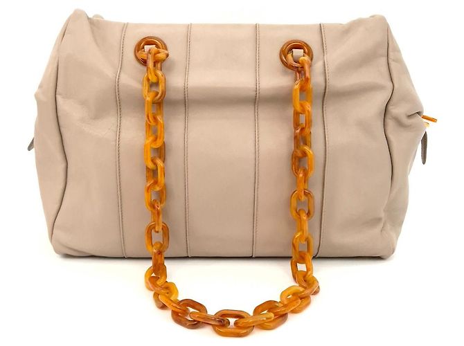 Prada Borsa a spalla in pelle di vitello Marrone - vista 2