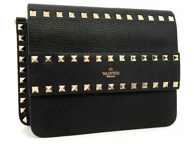 Valentino Rockstud Umhängetasche Schwarz - Ansicht 2