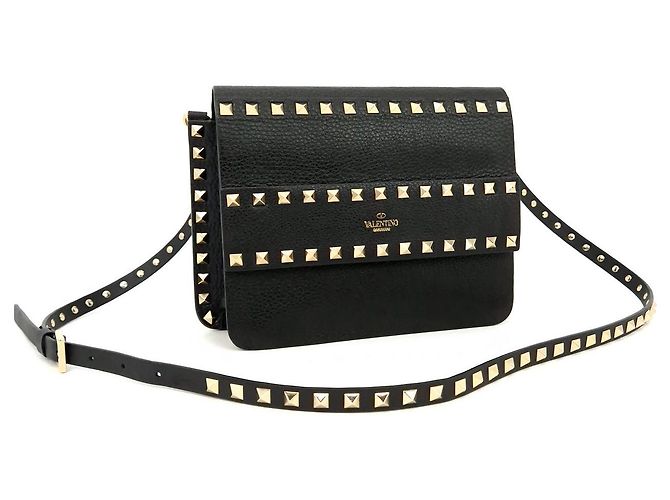 Valentino Rockstud Umhängetasche Schwarz - Ansicht 4