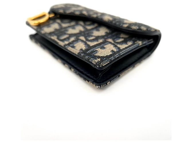 Dior Tarjetero Oblique Saddle Azul - vista 6