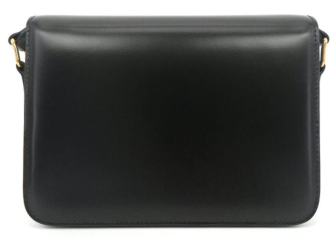Triomphe Céline Piccola borsa a spalla in pelle lucida Tiny Triope Nero - vista 2