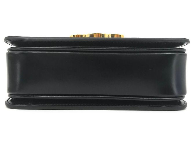 Triomphe Céline Piccola borsa a spalla in pelle lucida Tiny Triope Nero - vista 7