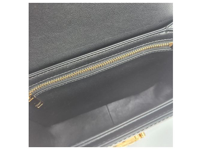 Triomphe Céline Piccola borsa a spalla in pelle lucida Tiny Triope Nero - vista 9