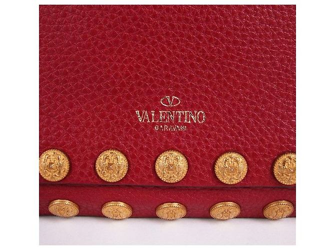 Valentino Borsa Clutch Rossa con Borchie Dorate Edizione Limitata Rosso - vista 6