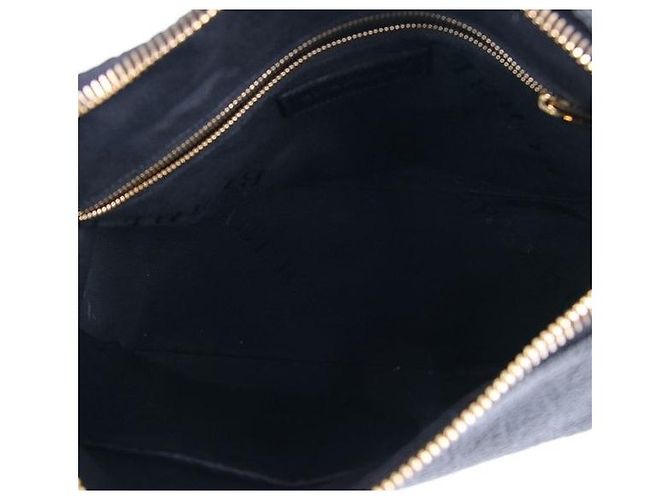 Burberry Bolsa hobo de couro preto - vista 5
