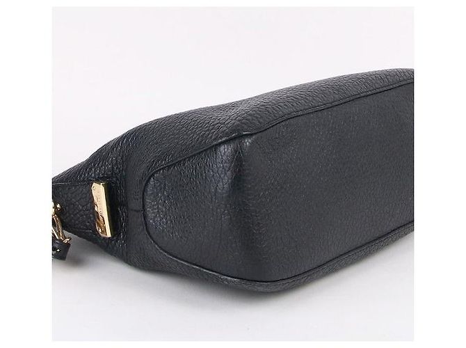 Burberry Bolsa hobo de couro preto - vista 7