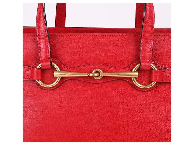 Gucci Horsebit Gold-tone Red Bag Rosso - vista 4